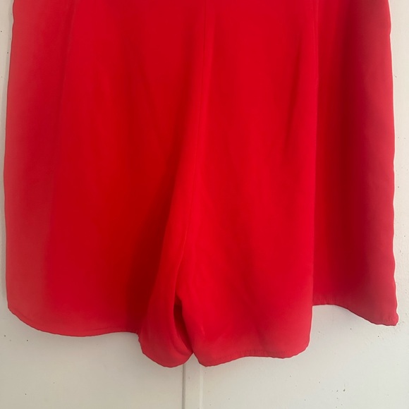 Lulu's Red High Waist Shorts Vibrant and Tailored - Picture 3 of 11